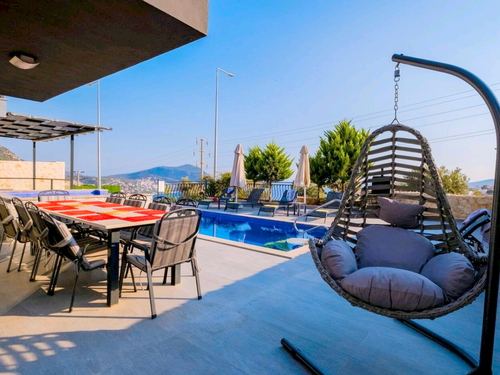  gece  -  Kasım
  | Kalkan Kızıltaş'ta Deniz Manzaralı, Jakuzili Lüks 10 Kişilik Villa